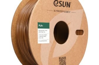eSUN Filamento PLA+ 1.75mm, Filamento per Stampante 3D PLA Plus, Precisione Dimensionale +/- 0.03mm, Bobina da 1kg (2.2 libbre) Filamento per Stampa 3D per Stampanti 3D, Marrone