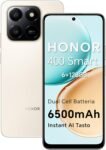 HONOR 400 Smart 4G Smartphone Dual SIM NFC Android 15, 6+128GB, 108MP+2MP con Pulsante AI Telefono, 6500mAh Dual Cell Batteria, 6.77 Pollici 120 Hz Comfort Display, 5 stelle SGS&IP65, Desert Gold