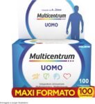 Multicentrum Uomo Integratore Alimentare Multivitaminico Completo, con Vitamina D, B6, C, Contro Stanchezza e Affaticamento, Per Uomini, 100 Compresse
