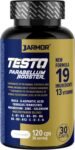 J.Armor® Testo Booster – Integratore Testosterone Uomo Aumento Vitalita’- Aumento Massa Muscolare Uomo – Maca e Tribulus Terrestris – 120 Capsule