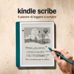 Amazon Kindle Scribe (64 GB) | Schermo ridisegnato con bordi uniformi. Ora puoi scrivere nei libri e nei documenti | Penna premium inclusa | Verde metallizzato