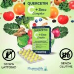 Tutto Farmacia Quercetina 200Mg + Vitamina C + Zinco Vitacurveg Quercetin, Integratore Alimentare, Vegano – 60 Compresse