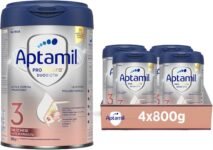 APTAMIL PROFUTURA Duobiotik 3 – Latte di Crescita in Polvere per bambini dal 12° mese – 3200 grammi (4 confezioni da 800g)