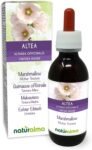 Altea (Althaea officinalis) radici Tintura Madre analcoolica Naturalma – Estratto liquido gocce 120 ml – Integratore alimentare – Vegano