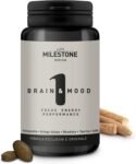 Brain & Mood Integratore Nootropico Naturale | Integratori Energetici Memoria e Concentrazione | Ashwagandha, Ginkgo Biloba e Rodiola Rosea | Integratore Cervello | Multivitaminico | 60 Compresse