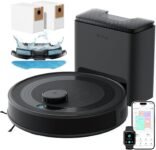 LEFANT M2 Plus Robot Aspirapolvere Lavapavimenti con Mappatura, Navigazione Laser dToF +Ostacoli PSD, 6000Pa, Stazione di Raccolta 2,2L, Pulizia Personalizzata, WiFi/App/Alexa