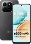 HONOR 400 Smart 4G Smartphone Dual SIM NFC Android 15, 8+256GB, 108MP+2MP con Pulsante AI Telefono, 6500mAh Dual Cell Batteria, 6.77 Pollici 120 Hz Comfort Display, 5 stelle SGS&IP65, Velvet Black