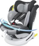 Miophy I-size Seggiolino Auto Isofix Girevole a 360°Gruppo 0+1/2/3, dalla nascita ai 12 anni, 40-150 cm