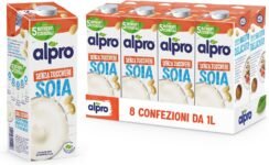 ALPRO SENZA ZUCCHERI, Bevanda alla SOIA, 8 confezioni da 1 Litro