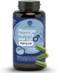 Integratore Fertilità Uomo – Moringa, Licopene Alta Concentrazione, Citrullina, Arginina, l Carnitina, Zinco, Selenio, Coenz Q10 – Supporta Motilità e Vitalità Spermatozoi – 60 Capsule RedMoringa
