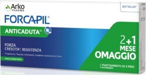 Arkopharma Forcapil Anticaduta – Integratore Alimentare per Capelli – Con Capelvenere, Equiseto, Vitamine B5, B6, B8, B9 e Zinco Vitamina B8 e Zinco – Promo Pack – 1 Confezione da 90 Compresse