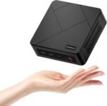 Origimagic C4 Mini PC Ryzen 5 3550H (4C/8T fino a 3,7 GHz),16GB DDR4/SSD da 512GB, supporto per Triplo display/Pre-OS11 Pro/WiFi 5/BT5.0/Doppia Ethernet,Computer desktop pc per ufficio/domestico/casa