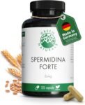 Spermidina Forte – Dosaggio elevato: 6 mg per capsula dall’estratto di germe di grano – Testato in laboratorio – 120 Capsule – Green Naturals®