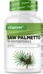 Estratto di Saw Palmetto – 180 capsule con 500 mg di estratto – Premium: 5% di fitosteroli = 25 mg – Estratto di saw palmetto ad alto dosaggio – Senza additivi indesiderati – Vegan