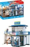 PLAYMOBIL Police Station with Investigation Room Set da gioco con statuine, Stazione di polizia con sala interrogatori