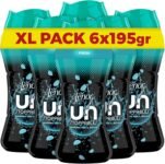 Lenor Profumatore Bucato Perle Profumate Lavatrice, Unstoppables Fresh, Maxi Formato 6 x 195g, Intensificatore Di Profumo