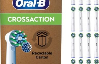 Oral-B Cross Action Testine Spazzolino Elettrico, Confezione da 16 Testine di Ricambio per Spazzolino Elettrico Oral B, Setole Angolate che si Adattano a ogni Dente per una Pulizia Profonda