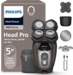 Philips Head Shaver Pro Serie 9000 – Rasoio per uomo e donna, testina flessibile a 360° e lame ComfortCut per una rasatura pulita e delicata sulla pelle, modello HS9980/15