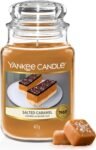 Yankee Candle Candela profumata in giara grande, Salted Caramel, Durata Fino a 150 Ore, Regali ottimi per le donne