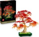 LEGO Botanicals Bonsai di Acero Rosso Giapponese – Set di Piante Artificiali con Foglie Rosse e Arancio Finte e Vaso Costruibile – Regalo per Adulti Amanti del Fai da Te – 10348