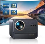 【Netflix Ufficiale/Dolby】Proiettore 4K, 28000 Lumen Autofocus/6DKeystone Videoproiettore WiFi Bluetooth, WiMiUS Proiettore 1080P Full HD, Proiettore Sigillato & a Prova di Polvere/PS5/HDMI/USB