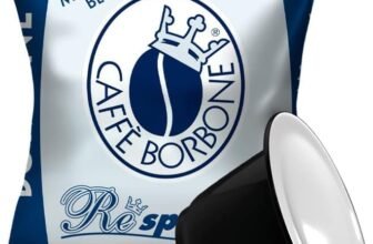 Caffè Borbone Respresso, Miscela Blu – 100 Capsule – Compatibili con le Macchine ad uso domestico Nespresso