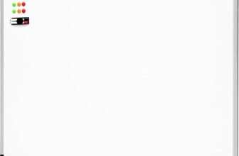 Amazon Basics Lavagna bianco, cancellabile a secco, con supporto porta-pennarelli e bordi in alluminio, 120 cm x 90 cm