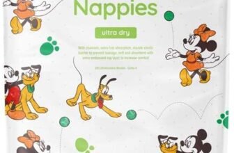Marchio Amazon – Mama Bear Disney Pannolini ultra-asciutti, Taglia 4 (8-14 kg), Bianco, 84 Unità