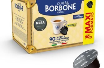 Caffè Borbone Miscela Nera – 90 capsule – Compatibili con le Macchine a marchio Nescafè® Dolce Gusto®
