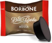 Caffè Borbone Don Carlo, Miscela Rossa – 100 Capsule – Compatibili con le Macchine ad uso domestico Lavazza* A Modo Mio