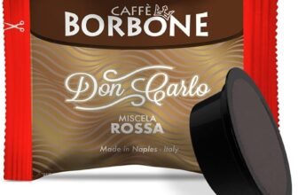 Caffè Borbone Don Carlo, Miscela Rossa – 100 Capsule – Compatibili con le Macchine ad uso domestico Lavazza* A Modo Mio