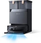 ECOVACS DEEBOT T50 MAX PRO Omni Gen2 Robot aspirapolvere con funzione di pulizia, 18.500Pa, ZeroTangle 2.0, pulizia profonda per tappeti, spazzola laterale estraibile e modulo di pulizia