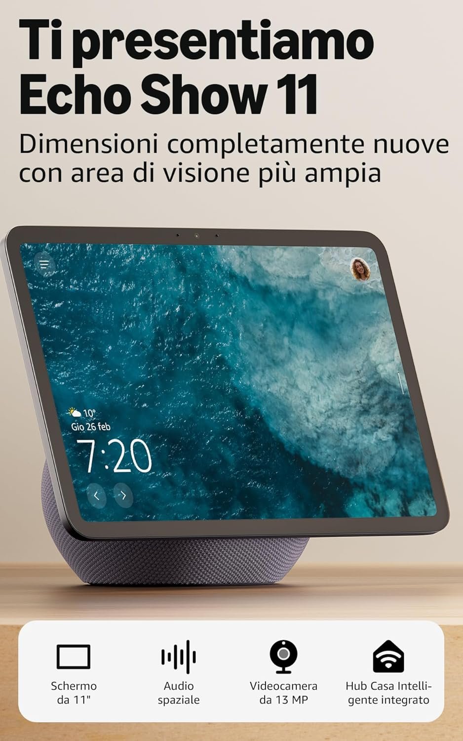 Ring videocamera Plus con faretti plug-in (Spotlight Cam Plus) | Telecamera di sorveglianza HD wifi per esterno con audio bidirezionale, fai-da-te | Ring Home: 30 gg. prova gratuita | 3 telecamere