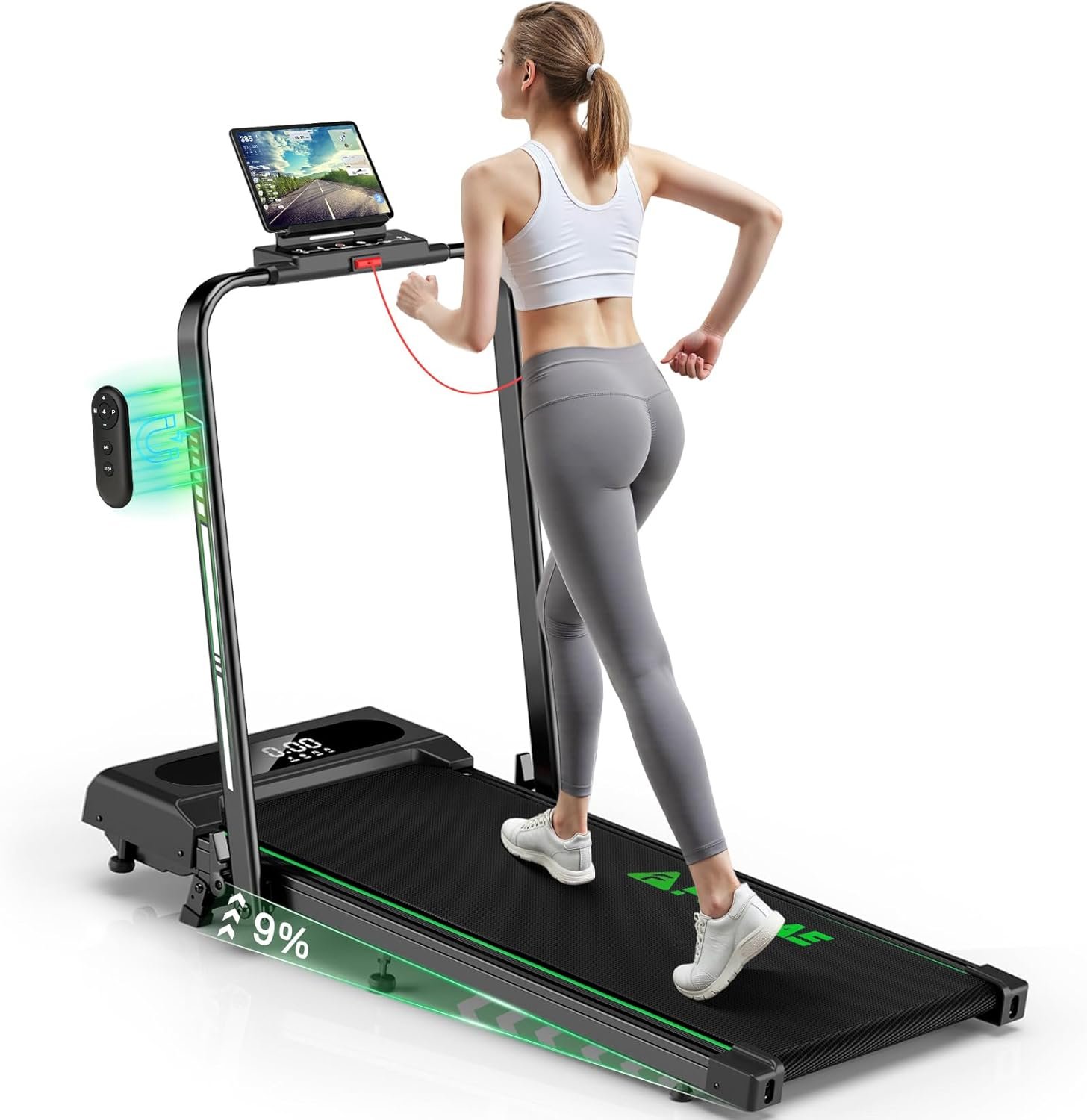 HOVVIDA Compressore Aria Portatile, Compressore Portatile, Compressore Portatile Moto, 150 PSI (10,3 Bar) 5V, Inflazione Rapida, Spegnimento Automatico, LED, per Auto, Moto, Bicicletta, Palla