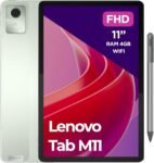 Lenovo Tab M11, Tablet Display 11″ WUXGA (1920×1200), MediaTek Helio G88, RAM 4GB, 128GB, WiFi, Android 13 – Scocca in alluminio, Seafoam Green, Tab Pen Inclusa – Esclusiva Amazon