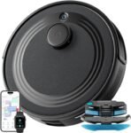 LEFANT M2S Robot Aspirapolvere Lavapavimenti Con Mappatura,10000Pa,240 Minuti,Navigazione Laser dTOF,Tecnologia di Evitamento Degli Ostacoli PSD,Pulizia Personalizzata,Zone Vietate,Nero