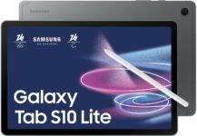 Samsung Galaxy Tab S10 Lite, 3 anni di garanzia, Tablet Android, WiFi, 6GB RAM, 256GB, 10.9″ Dispaly LCD, S Pen, Android 15, Gray [Versione italiana]
