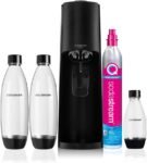 SodaStream Soda Maker Terra Megapack QC Black Schwarz incl 3 Bottles (2270214)