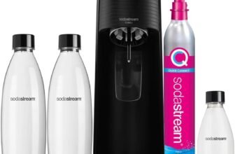 SodaStream Soda Maker Terra Megapack QC Black Schwarz incl 3 Bottles (2270214)