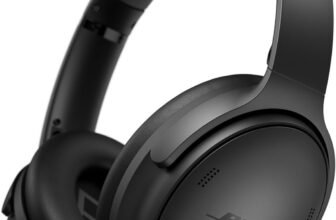 Bose QuietComfort SC Headphones Cuffie con Cancellazione del Rumore Wireless e Bluetooth 5.1 Over-ear con Durata della Batteria Fino a 24 Ore, con Custodia Morbida, Nero