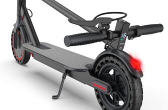 Monopattino Elettrico Adulto, Scooter Elettrico Pieghevole con Freccia Direzionale, Velocità Fino a 25 Km/h, 25/35Km di Autonomia, 8.5″ Pneumatici Solidi, Carico massimo 120 kg, Doppia frenata