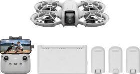 DJI Neo Combo Fly More Mini Drone with 4K UHD Camera for Adults, 135g Solo Flying Drone, Hand Takeoff, Subject Tracking, QuickShot, with RC-N3 and 3 Batteries