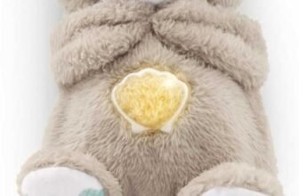 Fisher-Price Lontra Coccola & Relax – Carillon Neonati Succhietto con Movimento Respirazione – Luci e Suoni – Scoperte Sensoriali – Regalo per Neonati da 0+ Mesi, FXC66