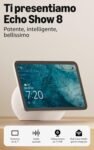 Amazon Echo Show 8 (ultimo modello) &ndash; Schermo HD da 8,7&Prime; con colori vibranti, audio spaziale e Alexa, Bianco ghiaccio