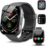 Smartwatch for Men and Women, 1.95 Inches Smart Watch with Bluetooth Calls, Waterproof IP68 Pedometer Watch with Sleep/Heart Rate Monitor, Smart Watch 112 Sports, Fitness Tracker for Android iOS