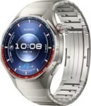 HUAWEI Watch GT 6 Pro 46 mm Titanium, Smartwatch, 1.47 Inch AMOLED Display, Up to 21 Days, Pro Level Cycling, Over 100 Sports Modes, iOS and Android, ECG Analysis, NFC