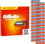 Gillette Gillette Fusion 5 Razor Blades 24 Replacement Razor Blades for Manual Beard Razor Fusion5 5 Blades, Sliding Shaving with Lubricating Strip, Up to 1 Month Shaving for Blade