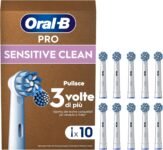 Oral-B Replacement Toothbrush Heads for Oral B Electric Toothbrush, 10 Genuine White Oral B Pro Sensitive Clean Heads, Pack Suitable for Letterhole